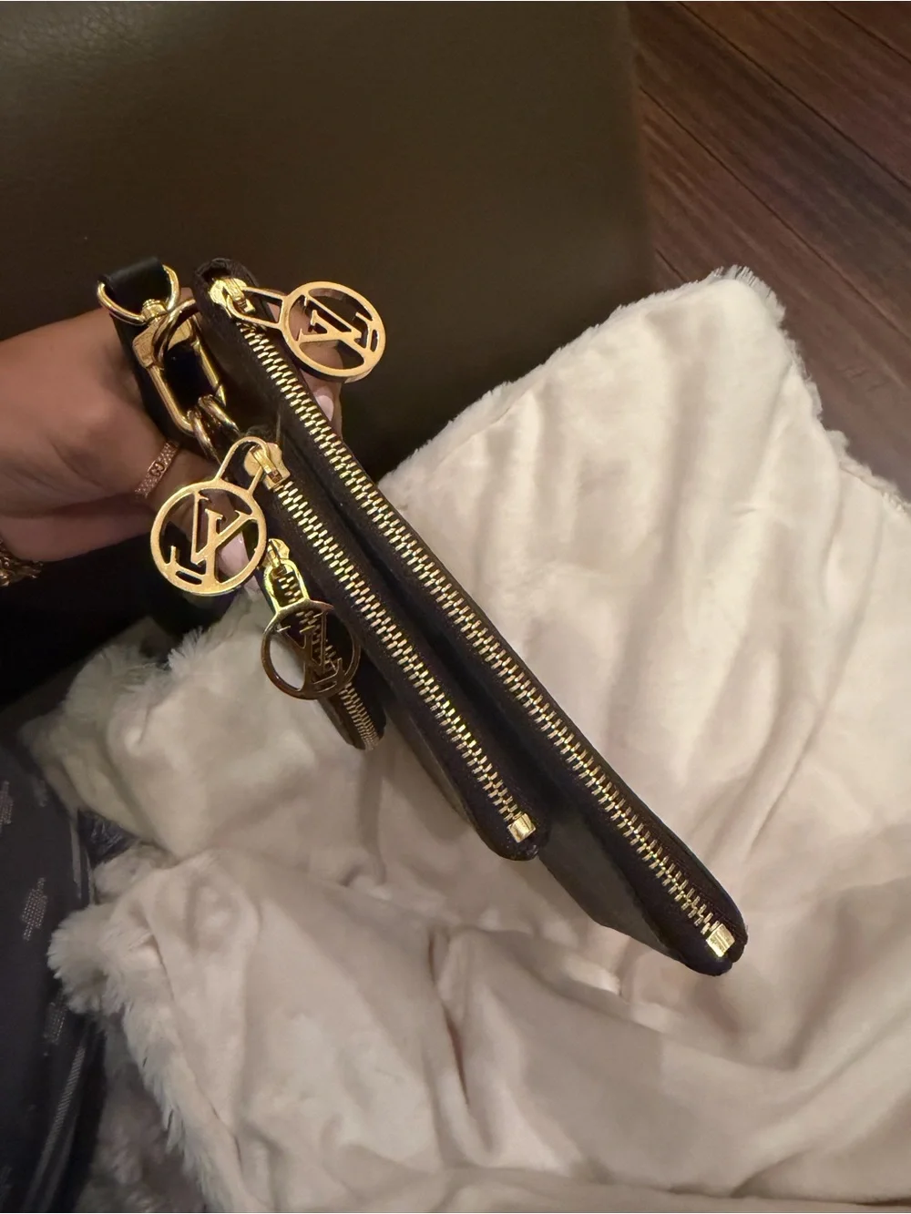 Louis Vuitton Pouch LV Trio Giant Monogram reverse LV wristlet LV wallet